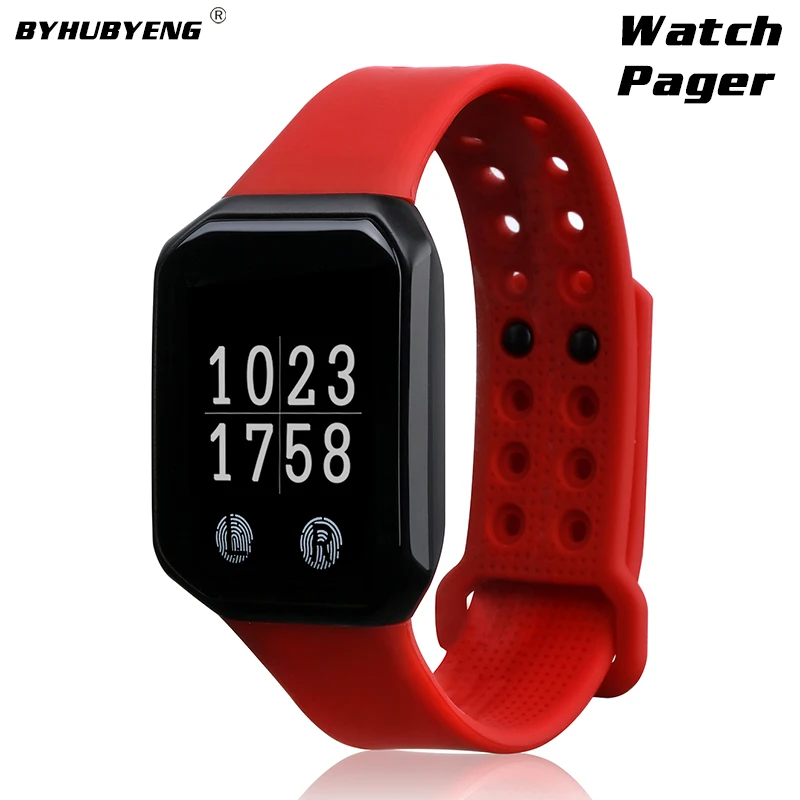 Cafe Pager System Wireless Call Charge Watch 10 Bell Cheap Easy Operate Receiver Wrist Restaurant Waiter Vibrator | Компьютеры и офис