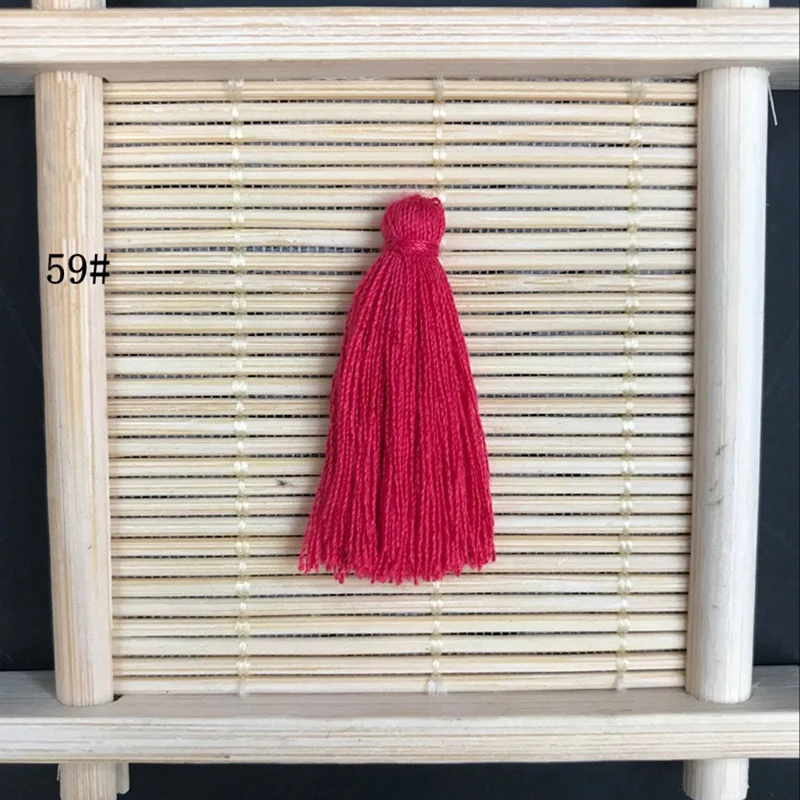 20 шт хлопок 3 см нить кисточка, ручная работа DIY Висячие уши, Висячие уши аксессуары для одежды - Цвет: 23