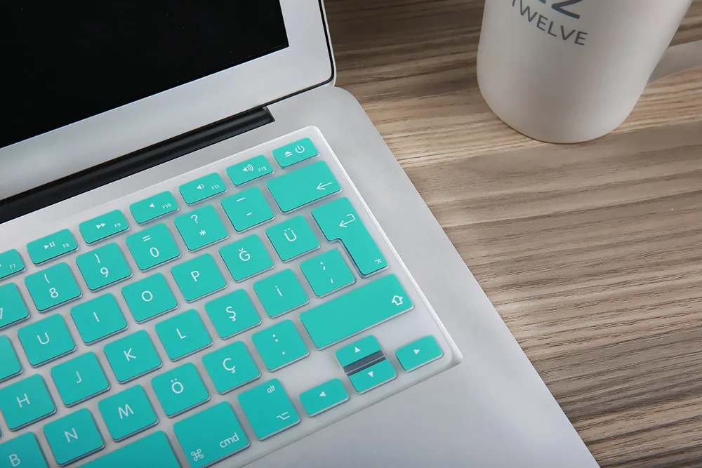 Евро введите турецкий красочный силиконовый чехол для клавиатуры для Macbook Air 13 Pro 13 15 17 retina протектор евро макет