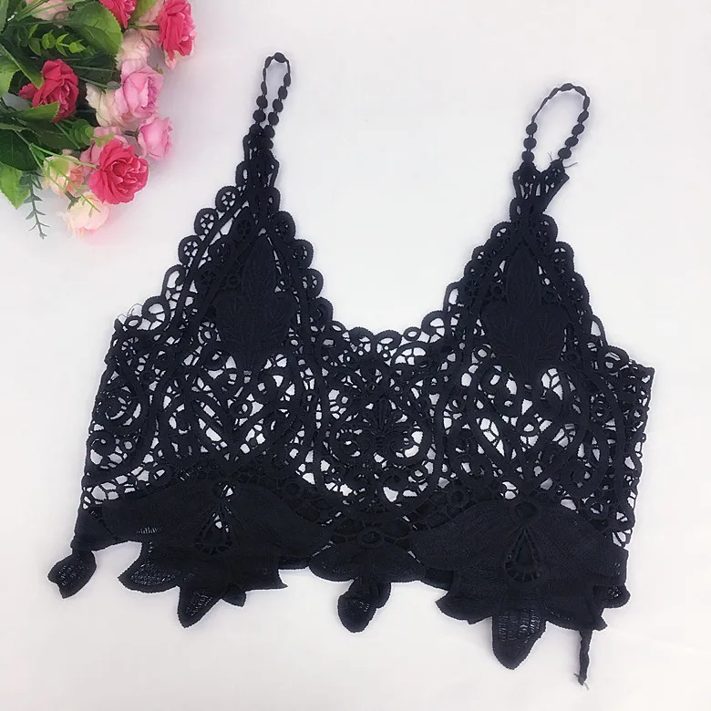 Новый продукт кружевной воротник вырезанный V-образный вырез куртка без бретелек