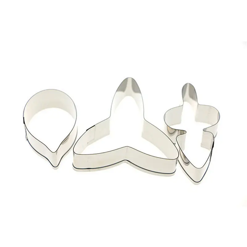 3 шт печенья ножи для тортов инструменты украшения цветочного дерева формы