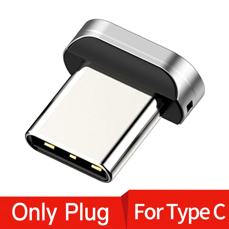 Only Plug For Type C Baseus Магнитный кабель Micro USB для быстрой зарядки iPhone samsung, Магнитный адаптер для зарядного устройства usb type C, кабели для мобильных телефонов - Цвет: Only Plug For Type C