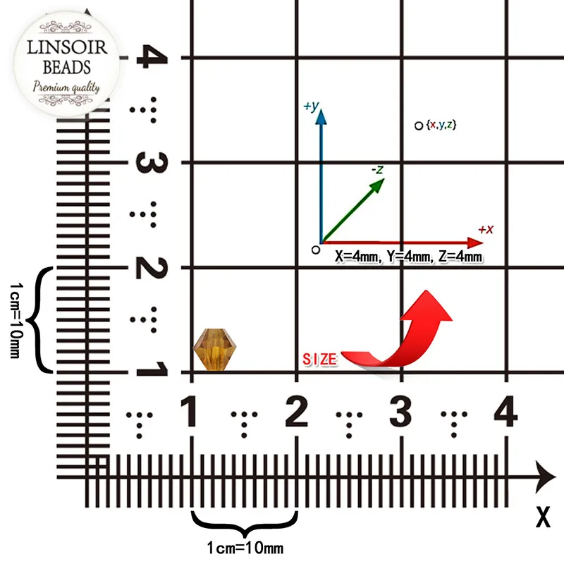 LINSOIR 200 шт./лот смешанные цвета 4 мм граненые биконовые Хрустальные Бусины