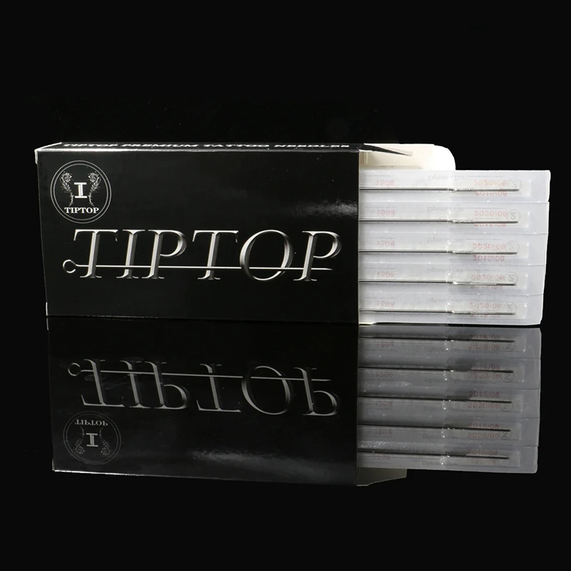 50 шт. TIPTOP Премиум иглы для тату 13RL Одноразовые стерилизованные 13 круглые