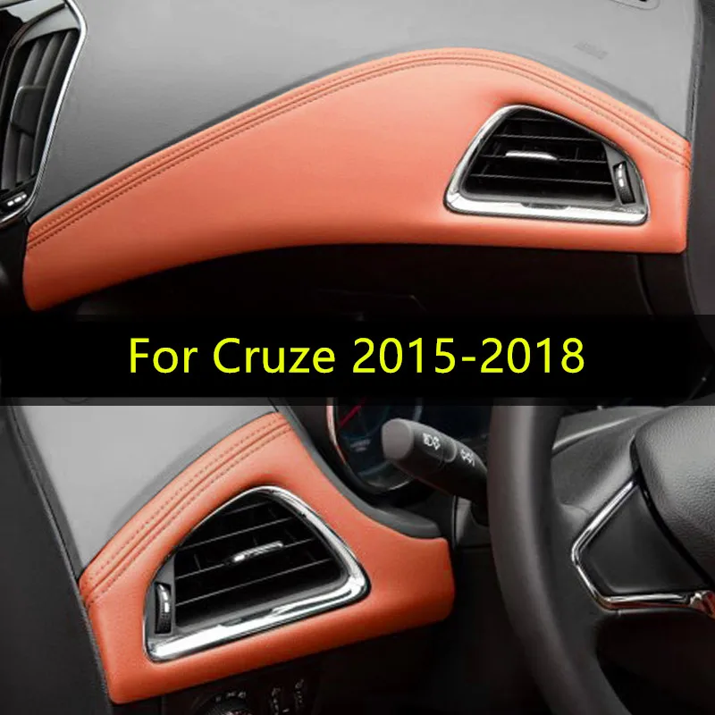 Чехол из микрофибры и кожи для центральной консоли Chevrolet Cruze 2015 2016 2017 AAB133|Наклейки