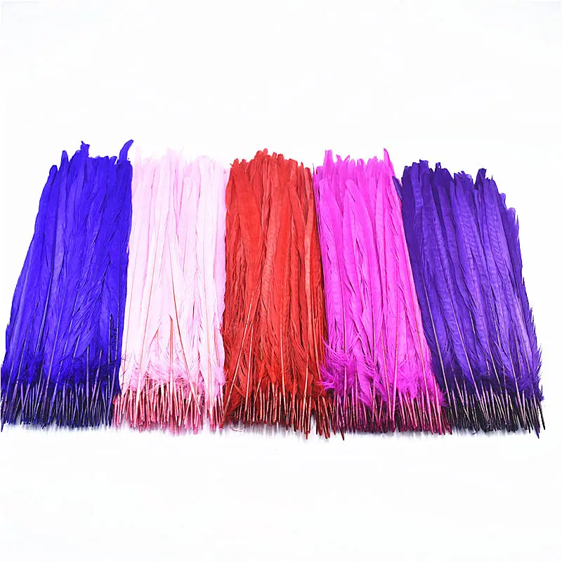 Хит продаж 20 шт./лот женские красные перья с хвостом фазана 25 30 см для рукоделия