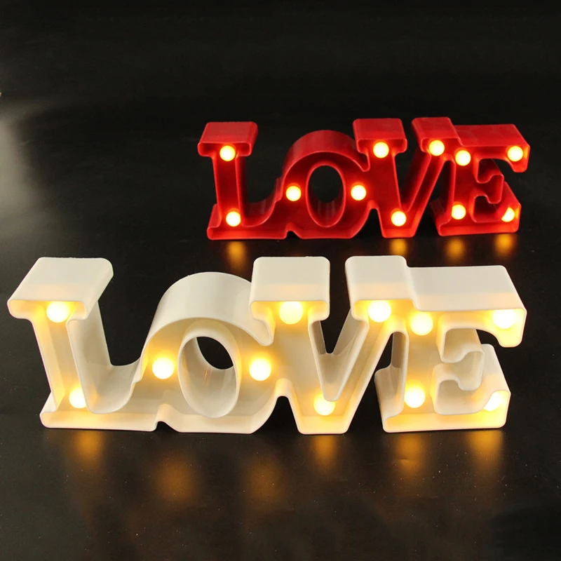 12 &quotширокий мини белый пластик и надписью LOVE для папы светодиодная вывеска шатер