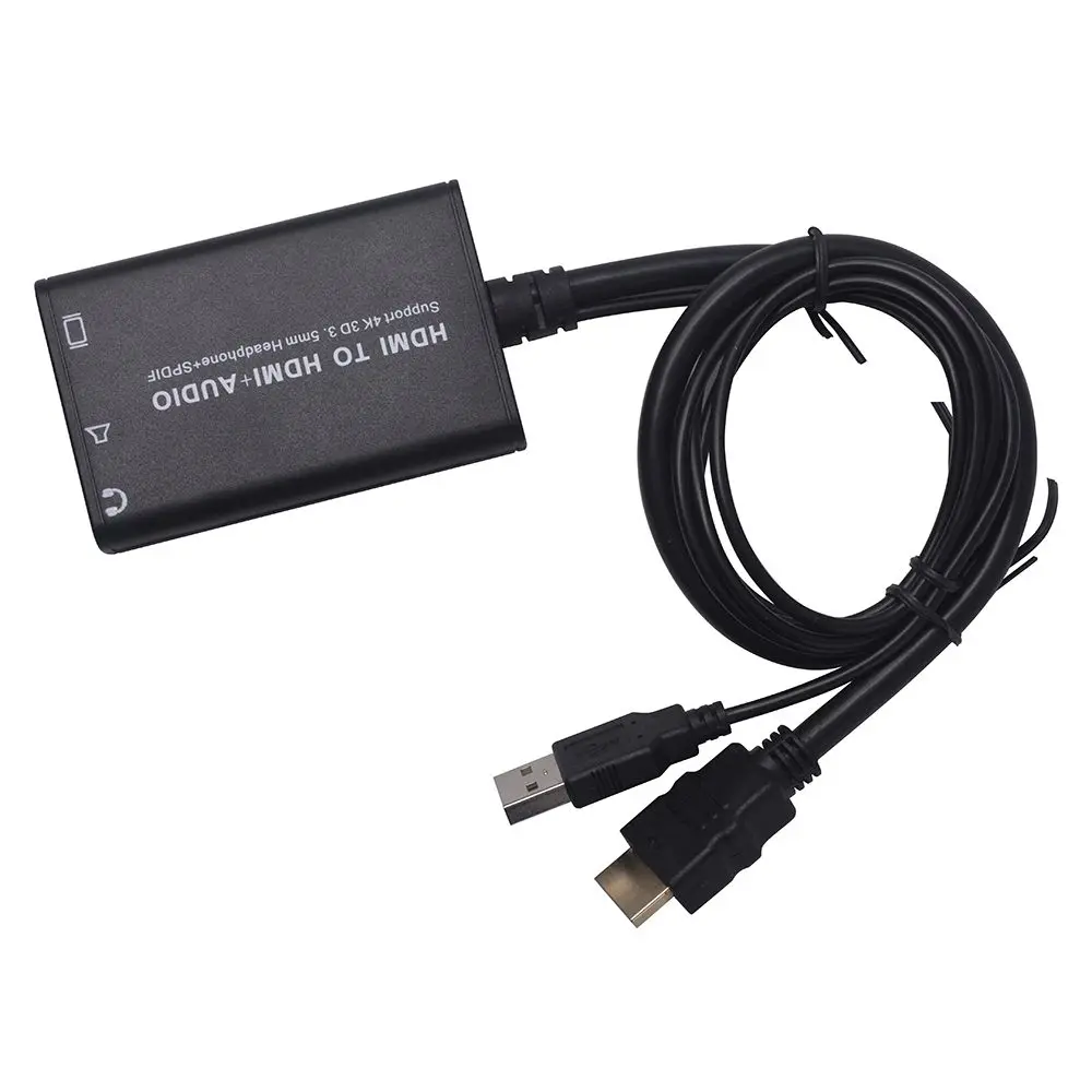 Топ предложения DMI аудио сплиттер + оптический HDMI к Audio (SPDIF) 4 К * 2 3D | Электроника