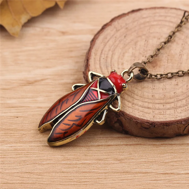 Свитер ювелирные изделия винтажный Стиль Глазурь насекомое женская подвеска