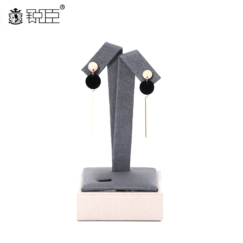 Earring display Ювелирные изделия дисплей коробка ювелирных изделий бархатное кольцо серьги ожерелье держатель магазин установки ювелирных изделий Организатор - Цвет: Earring display