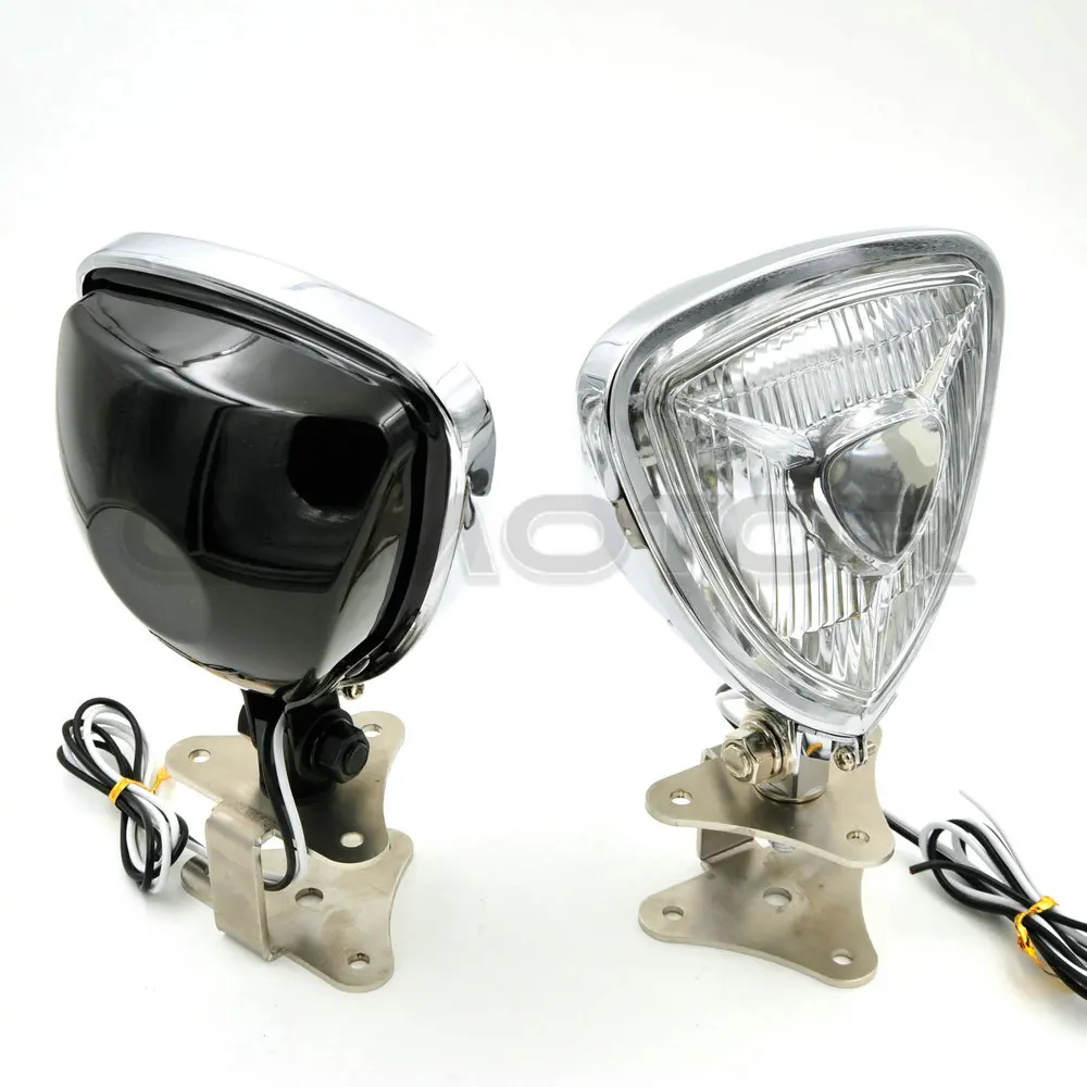 12 V/55 W H3 DEUS винтажные мотоциклетные треугольные светодиодные декоративные