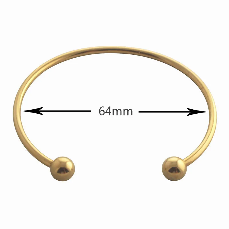 COUYA Newborn bracelets gold color steel bead bracelet jonc argent women carter simple thin fine &amp bangles A10055 | Украшения и