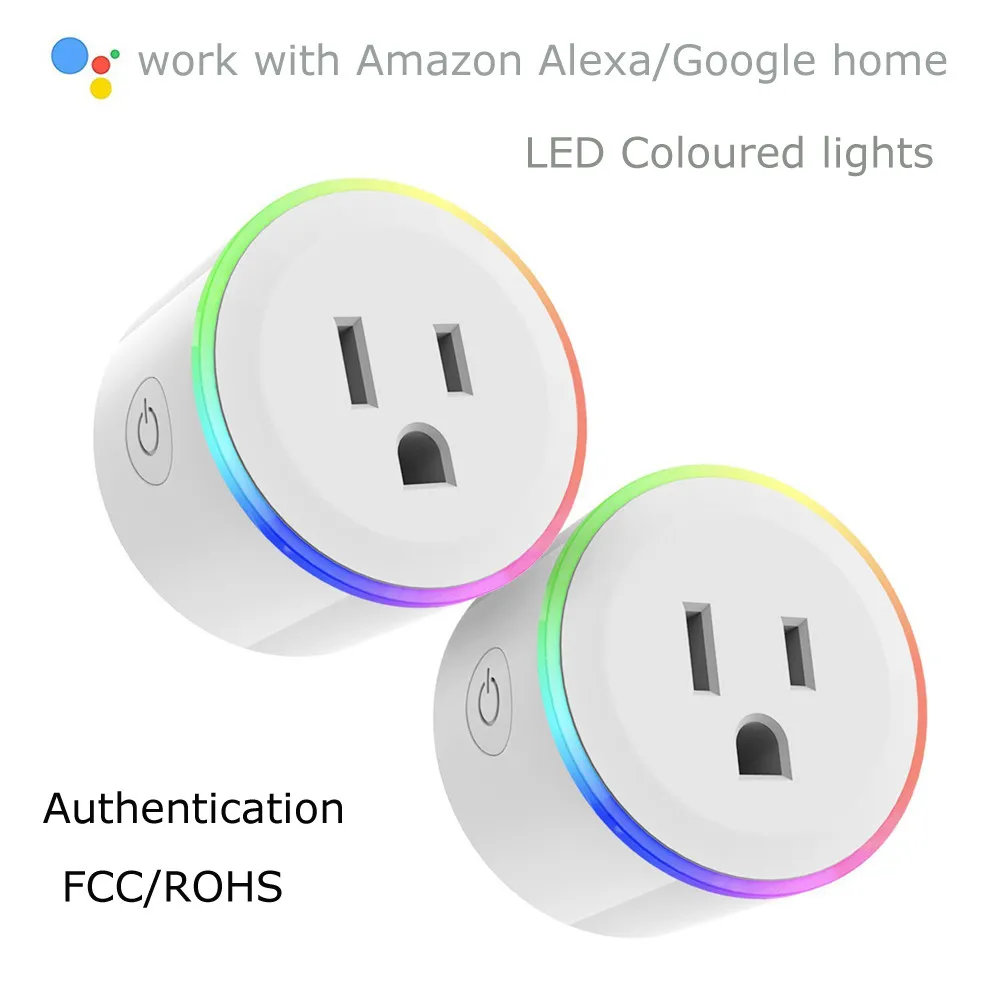 Telefone inteligente plugue LED Wi-fi Tomada com interruptor de Voz automation Controle Remoto Interruptor Do Temporizador | Электроника