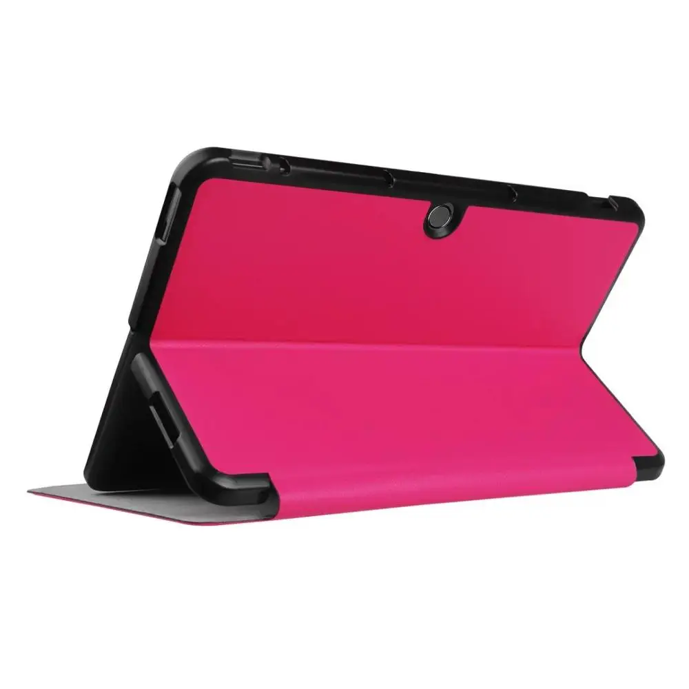 rose red Новейший роскошный стенд смарт-чехол из полиуретановой кожи для Asus трансформер мини T102HA 10," планшет Funda чехол+ сенсорная ручка - Цвет: rose red