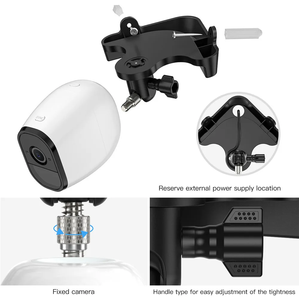 Треугольный настенный держатель для Arlo Pro 2/Arlo Pro/Arlo Ultra camera/Ring Stick Up Cam настенный угловой держатель камеры фиксированный кронштейн