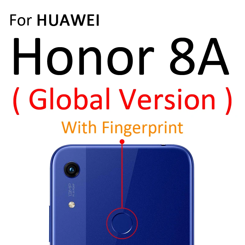 For Honor 8A Global Прозрачный силиконовый чехол для телефона с полным покрытием для HuaWei Honor 9X V9 8A 8C 8X8 S фотоаппаратов моментальной печати 7S 7A 7X 7C 7 6A 6C 6X6 8 Pro Max играть 3 3e глобальной ТПУ чехол - Цвет: For Honor 8A Global
