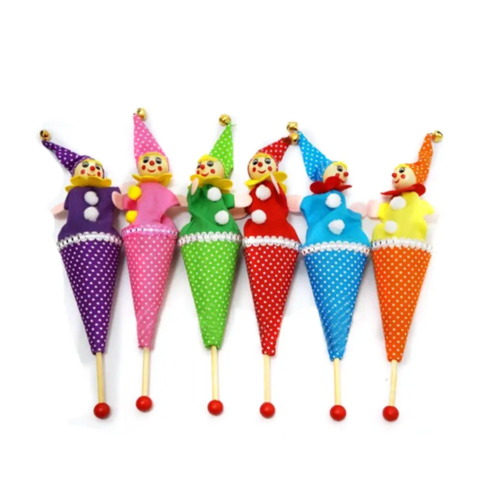 

Face Clown Puppet Toy Bell Hide Seek Pop Up Telescopic Baby Kids Educational Toys 1Pcs Random Styles