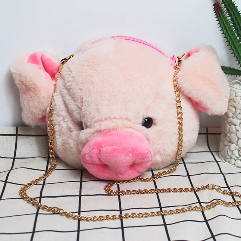Millffy 18 см * 20 Kawaii Pig плюшевая сумка на плечо мягкие игрушки голова свиньи кошелек