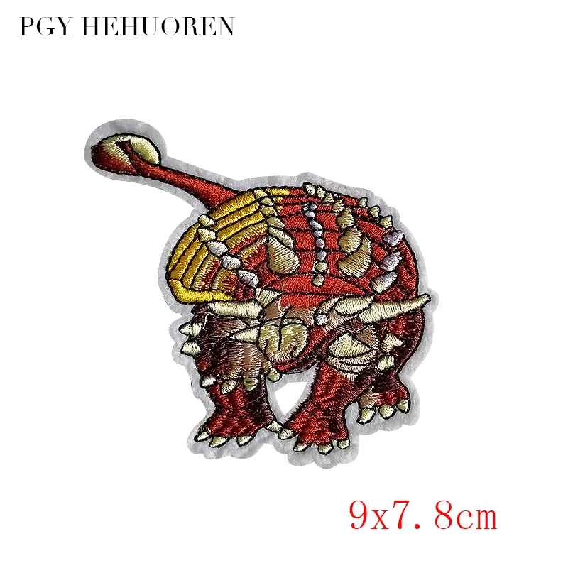 Cartoon Dinosaur Jurassic Park Patch Embroidered Ironing Stickers Patches For Clothes Iron On Movies Parches Anime Decor |