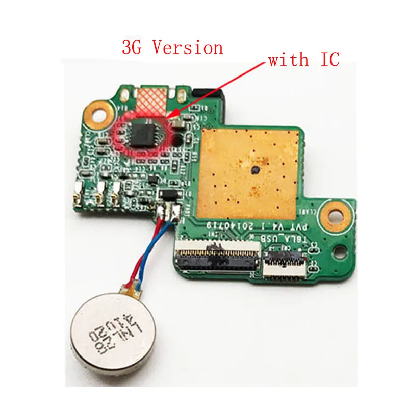 Для lenovo S8-50F S8-50CL S8-50 USB гнездо для зарядного устройства плата с гибким кабелем+ вибрационный модуль двигателя