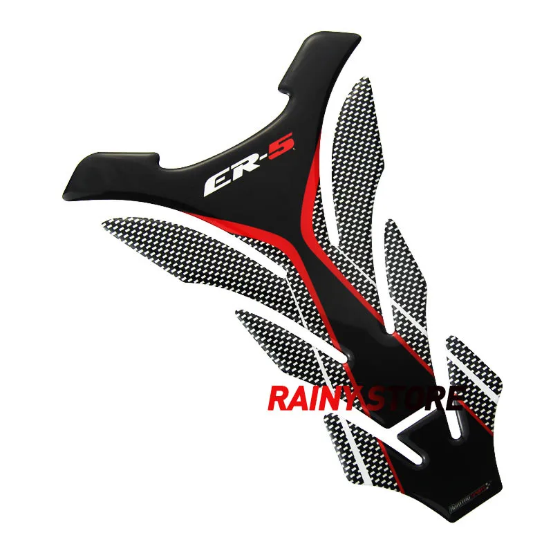 Для Kawasaki ER5 ER-5 ER 5 3D Carbon-look защитная накладка на бак мотоцикла Наклейка Наклейки
