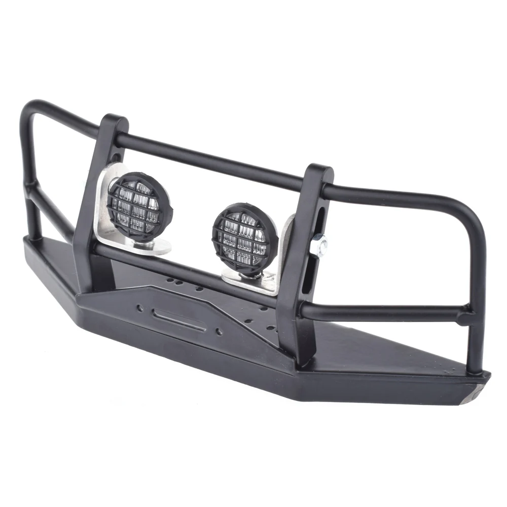 1/10 RC Crawler Metal Front Bumper With Lampshade for Wraith D90 D110 Axial SCX10 &amp II 90046 | Игрушки и хобби