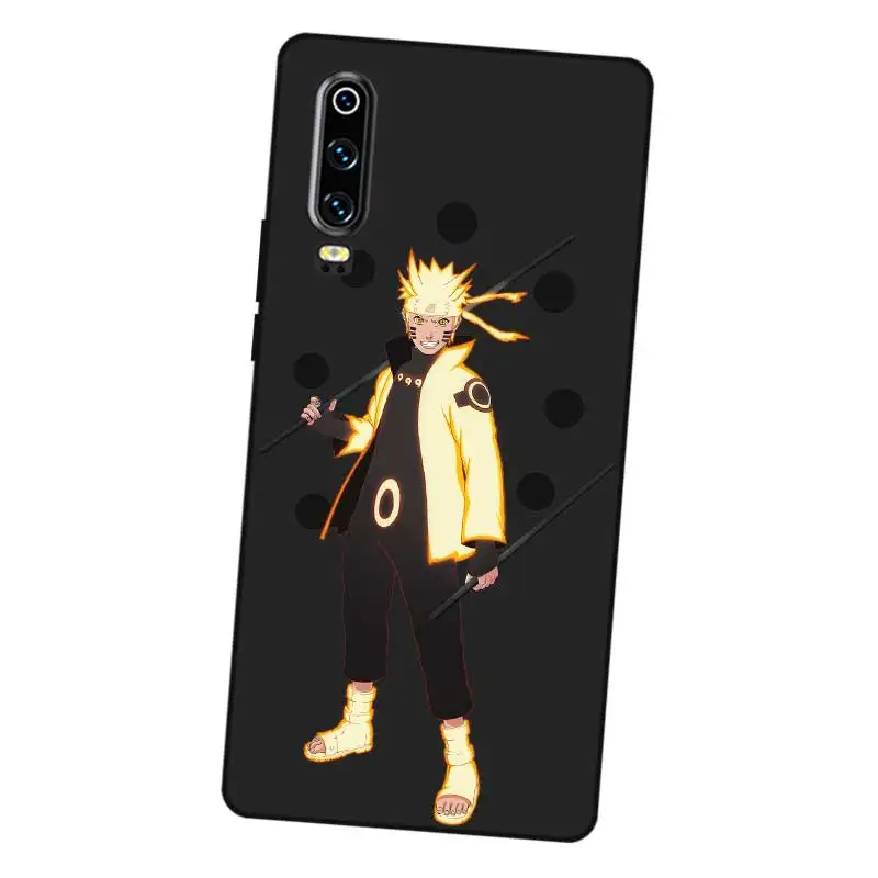 P129 Naruto Black Silicone Case Cover For Huawei P8 P9 P10 P20 P30 Lite Pro P Smart Plus 2017 2019 |