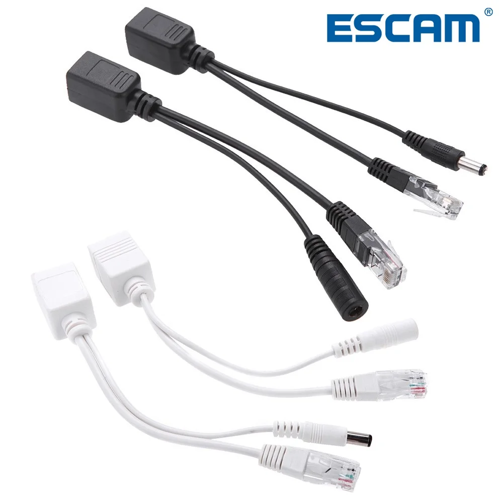 Кабель адаптер POE RJ45 инжектор Сплиттер Комплект экранированная лента пассивный