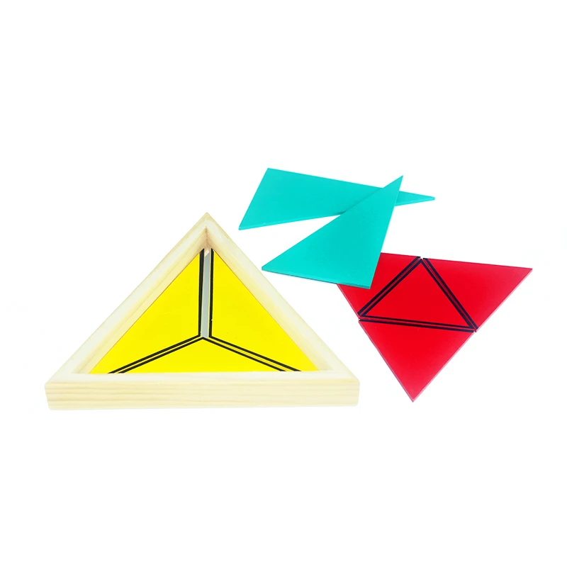 Высококачественная математическая игрушка Монтессори строительный Треугольник