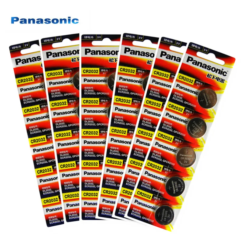 Оригинальные батарейки Panasonic cr2032 30 шт. 3 в литиевая батарея для монет часов