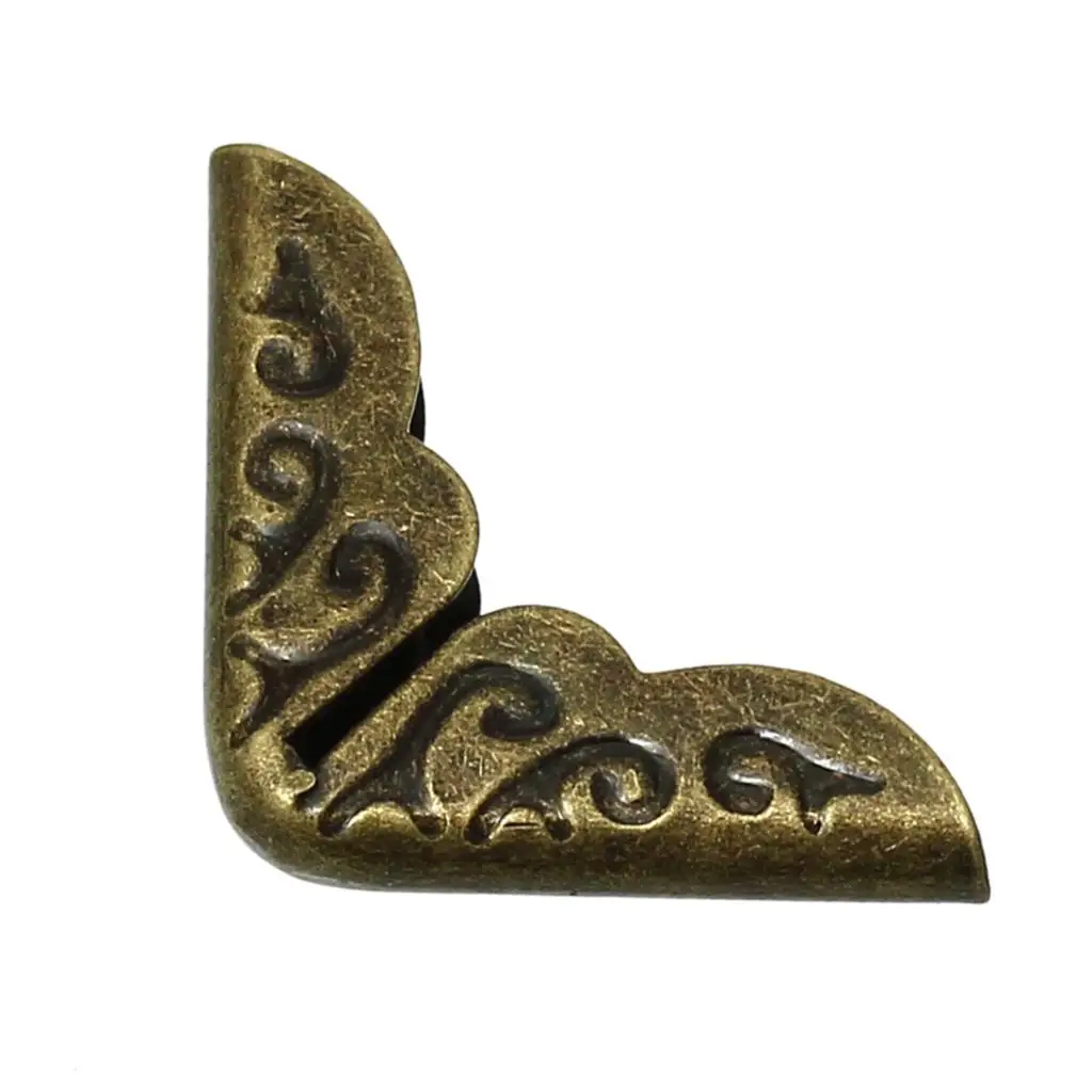 Книга Скрапбукинг Альбомы меню папки угловойой протектор античная бронза 14 мм x