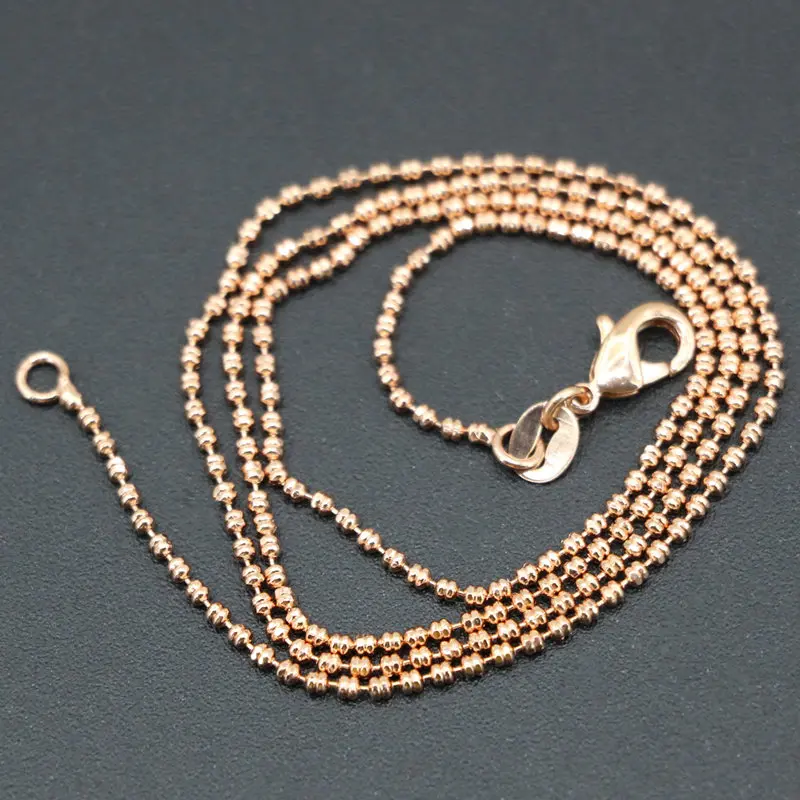 New Arrival Charms Women's Link Chains Necklace Copper Stainless Steel 1mm Diy Pendant Accessories Jewelry 18inch B3376 |