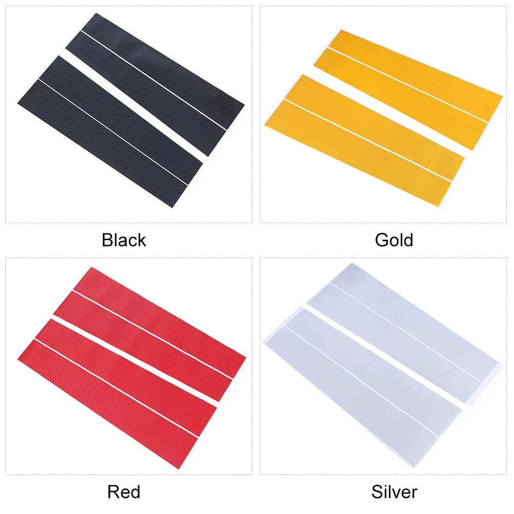 Стерео углеродное волокно 3D B-pillar модифицированные наклейки для автомобилей