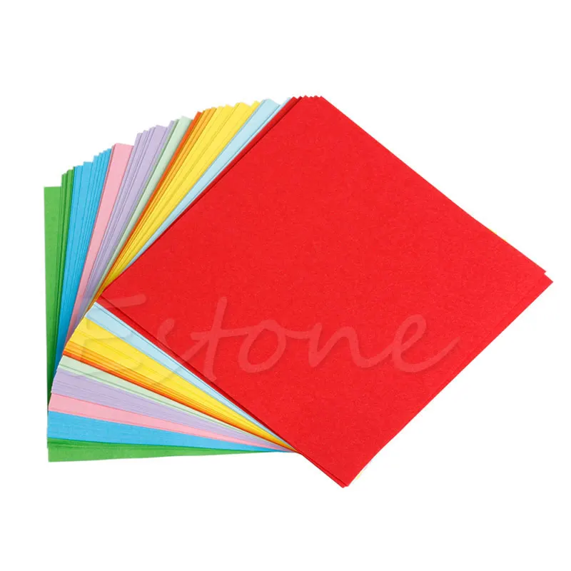 

1Pack Square Folding Wish Paper Colorful Double Sided Sheets Origami Crane Craft W215
