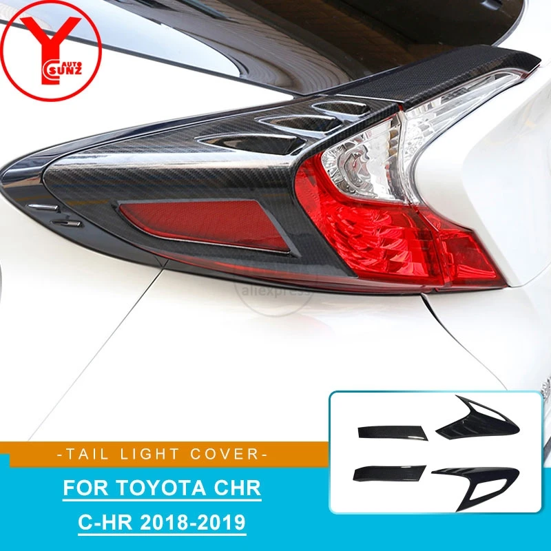 

YCSUNZ ABS carbon tail lights lamp cover auto car parts For toyota chr 2018 2019 accessories for toyota c-hr accessorios 2017