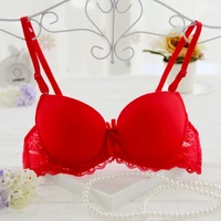 support chest push up bra underwire gather breast women bra lace side sexy bra top breast small chest sexy everyday push up bra