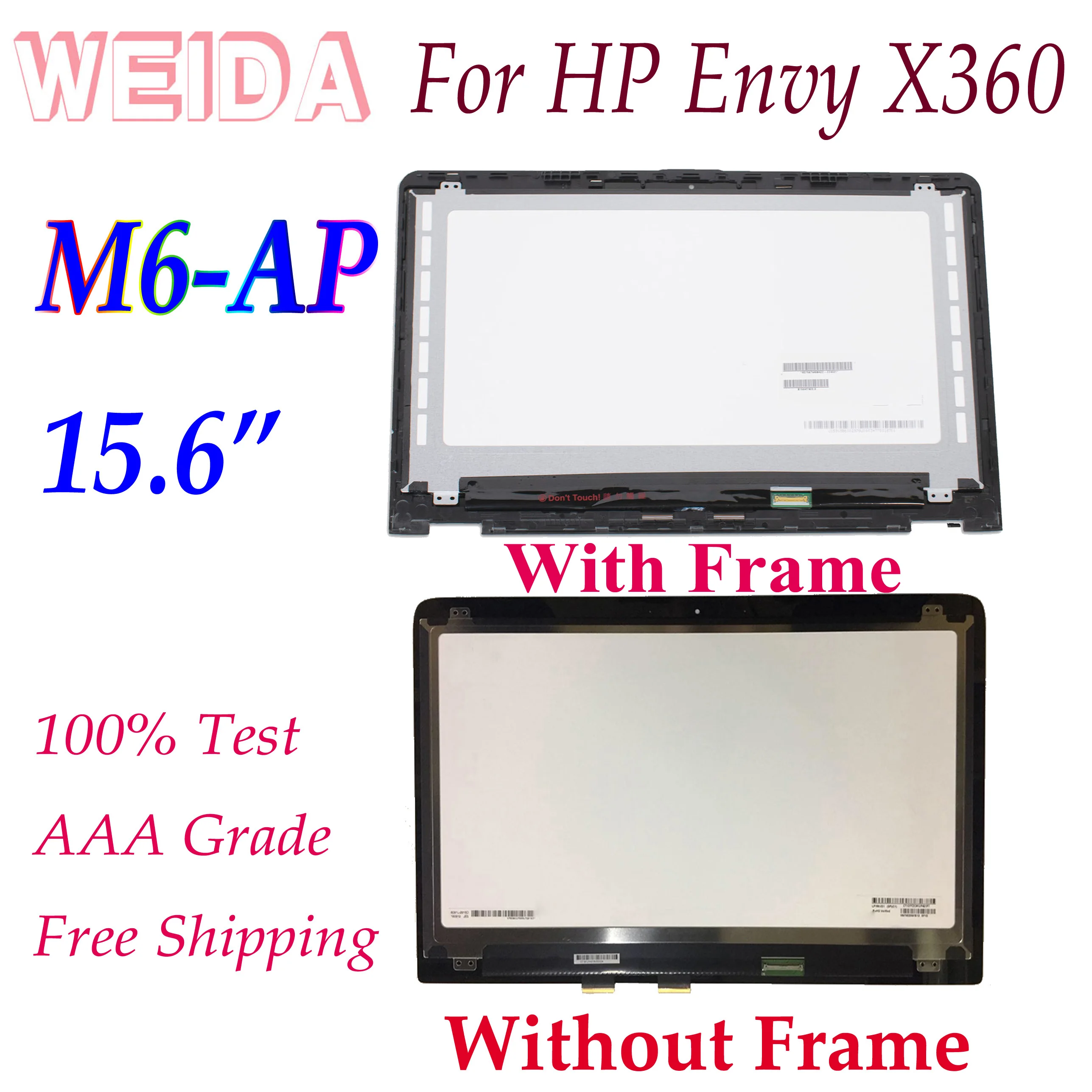 Сменный ЖК дисплей WEIDA для HP Envy X360 M6 AP Series 15 6 дюйма сенсорный экран в сборе рамка