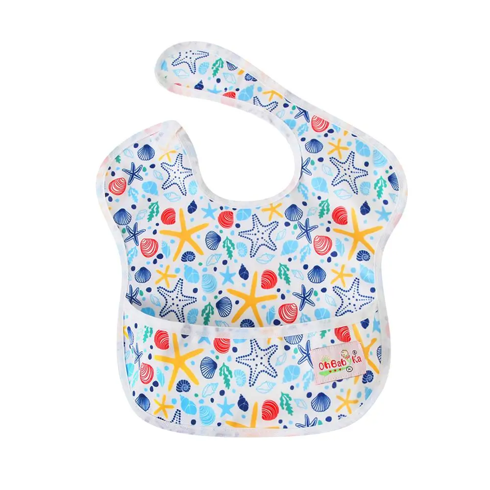 Ohbabyka водонепроницаемый детский нагрудник малыша фартук одежда для кормления