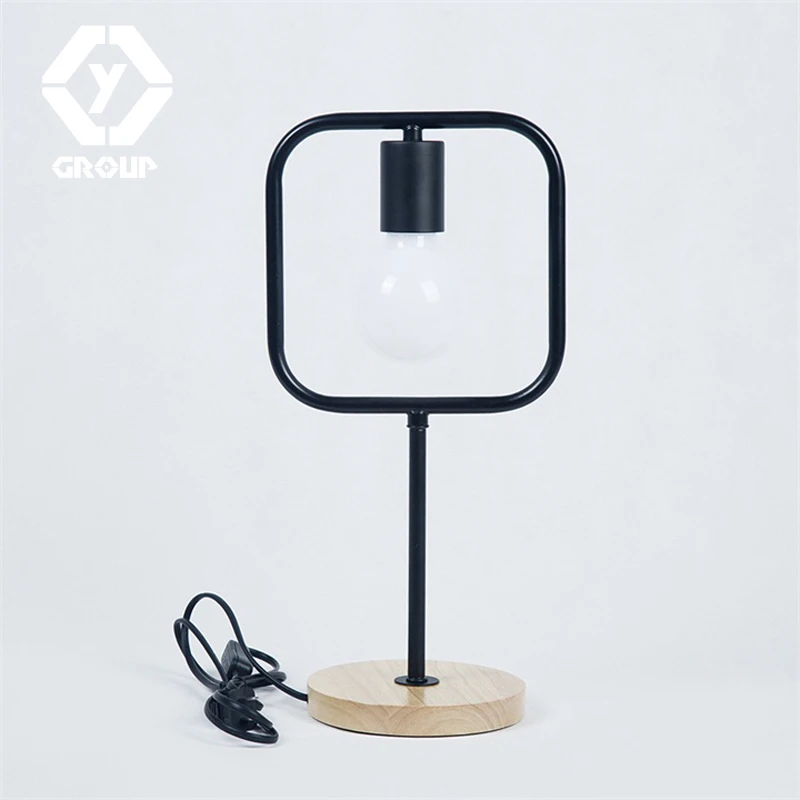 Oygroup ночь настольная лампа черный современный Утюг Романтический офис свет для