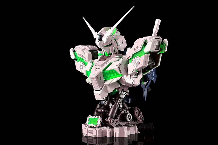 Comic Club INSTOCK YIHUI модель сборки Gundam Единорог зеленый Бюст Модель 1:35 содержит