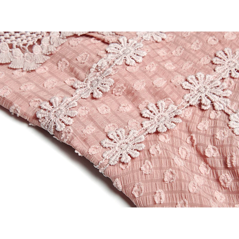 Высокое качество новинка 2019 летнее подиумное платье женское с коротким рукавом и