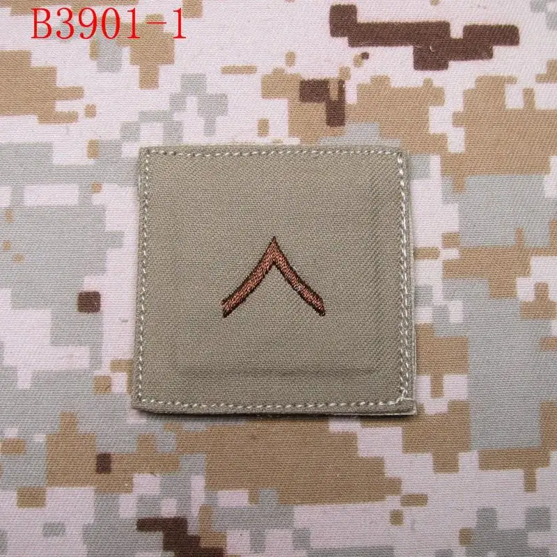 Бронзовый фон бронзовый дизайн военные нашивки с вышивкой военного уровня