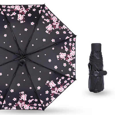 Мини Модные Портативные складные летние мужские зонты маленькие милые красочные