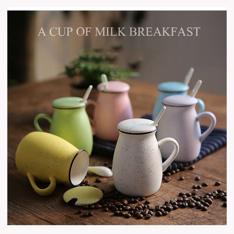 400 мл кофейная кружка Новинка Sky Star Tazas De Ceramica Creativas с крышкой молочная вода