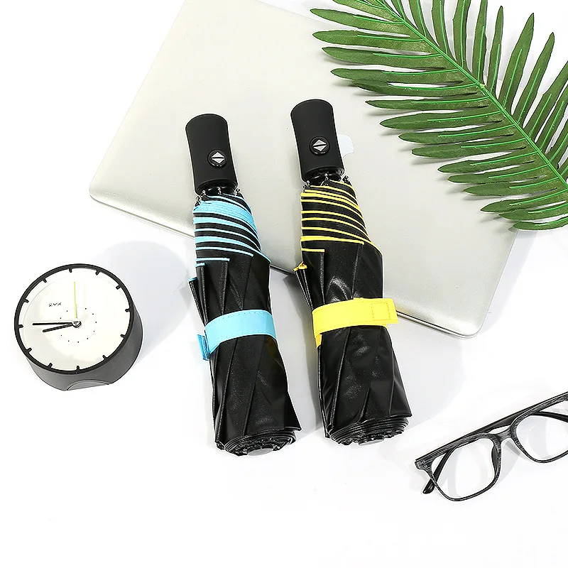 Little Devil Male and Female Folding Umbrella Black Plastic Dual-use Sunscreen Anti-UV | Дом и сад