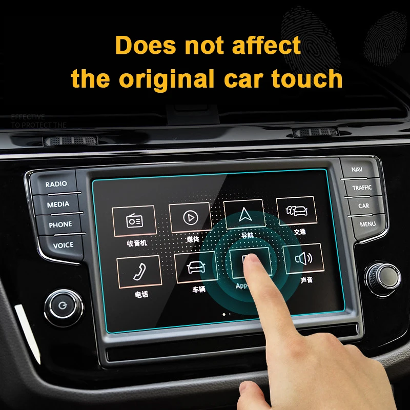 Автомобильная защитная пленка из закаленного стекла с GPS навигацией для Volkswagen VW