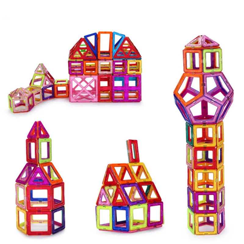 82 шт. Magformers 3D Diy магнитные строительные блоки подобранные игрушки Магнитные