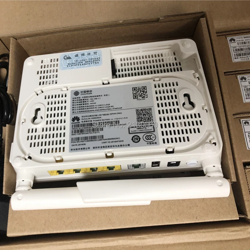 Hs8546v ont hs8546v hs 8546 В GPON маршрутизатор FTTH ОНУ 4ge 4 Порты и разъёмы + 1tel 2USB WiFi английский