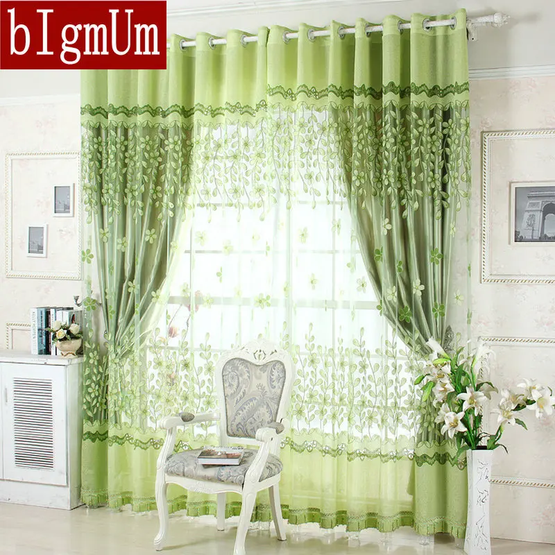 Оптовая продажа! Шторы s Роскошные готовые зеленый/розовый для отеля вышитый тюль