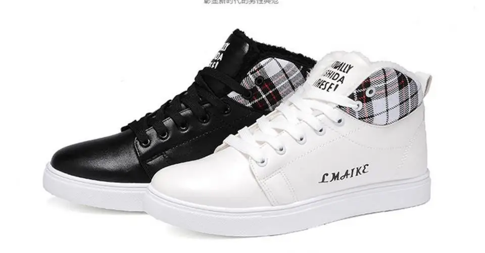 Очень теплые зимние мужские ботинки Высококачественные осенние Мужская